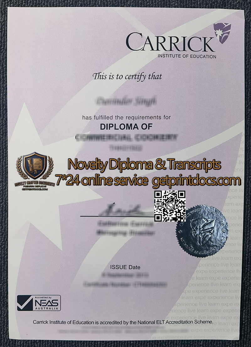 Carrick Institute Of Education Diploma