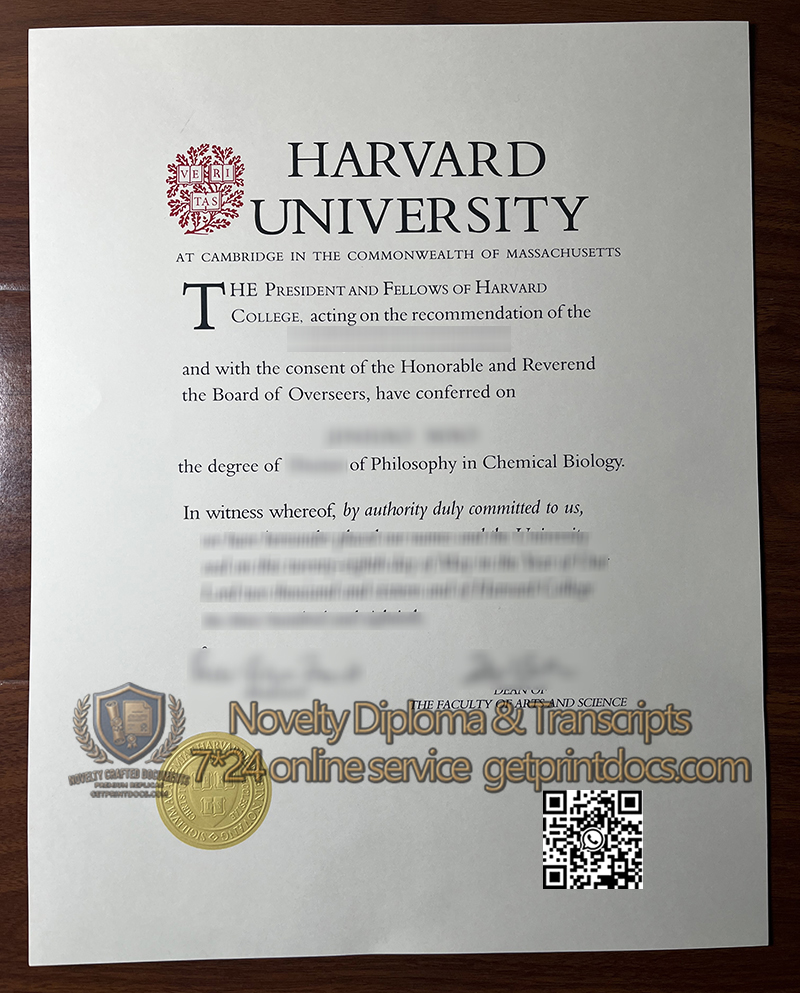 Harvard University diploma