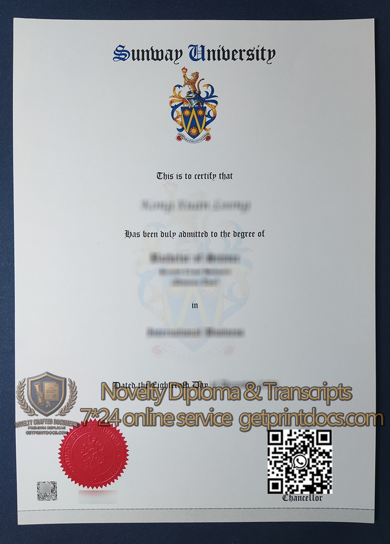 Sunway University diploma