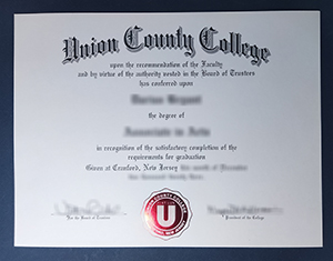 Union County College diploma-1