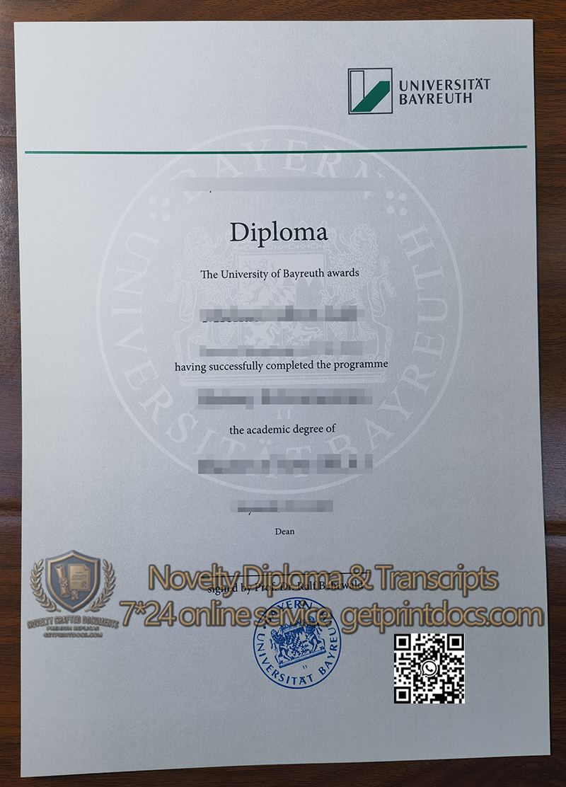 University Bayreuth diploma
