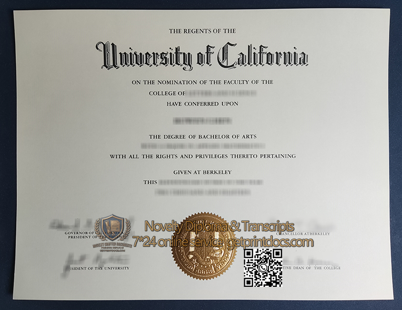 University of California, Berkeley diploma