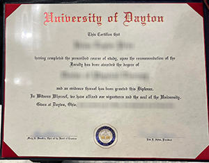 University of Dayton diploma-1