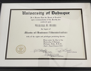 University of Dubuque diploma-1