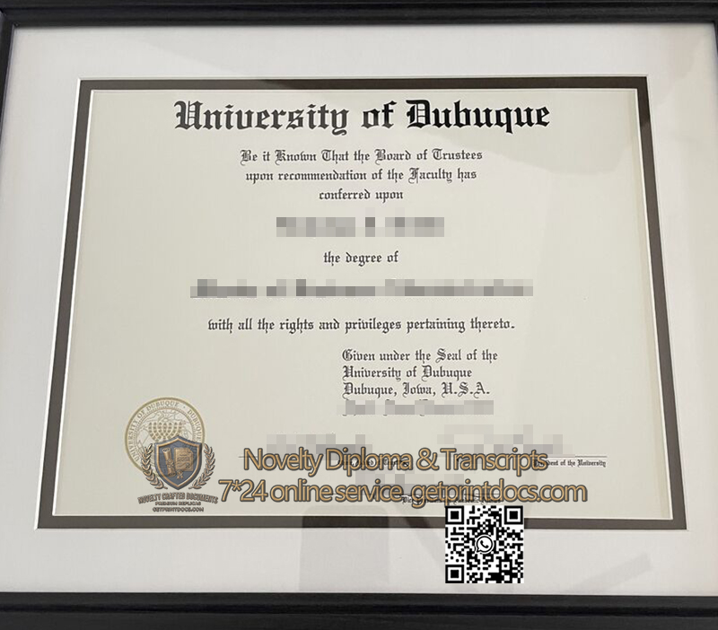 University of Dubuque diploma