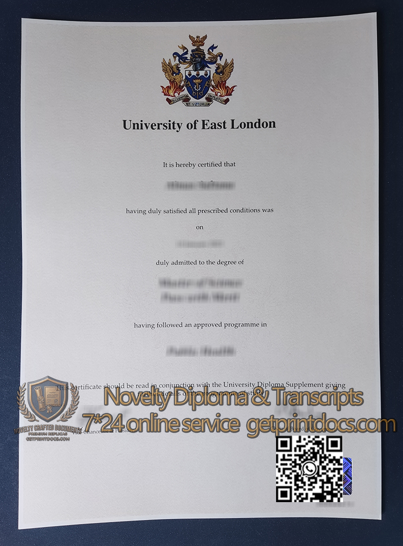 University of East London diploma