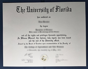 University of Florida diploma-1