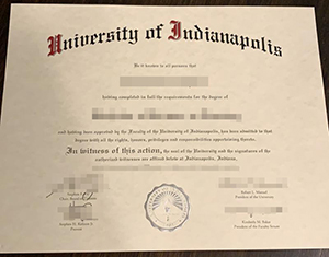 University of Indianapolis diploma-1