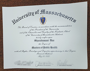 University of Massachusetts diploma-1
