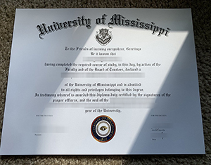 University of Mississippi diploma-1