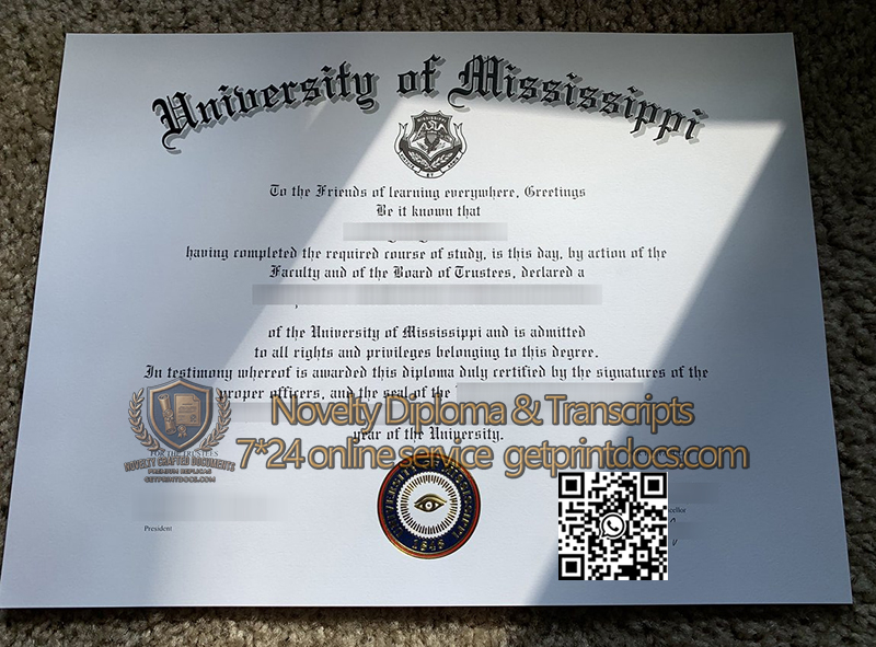 University of Mississippi diploma