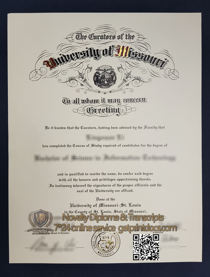 University of Missouri diploma