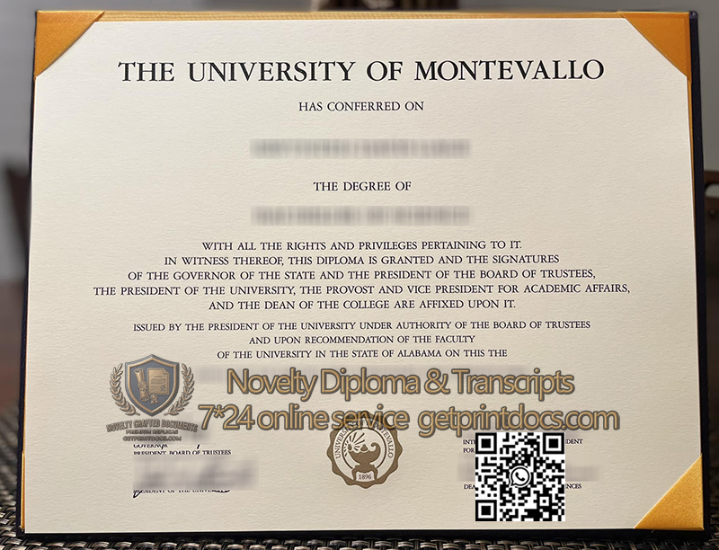 University of Montevallo diploma