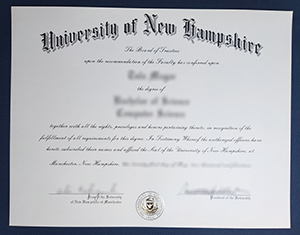 University of New Hampshire diploma-1