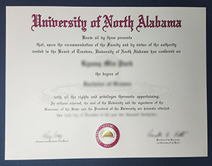University of North Alabama diploma-1