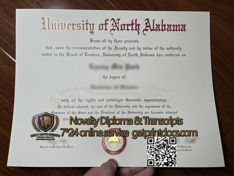 University of North Alabama diploma