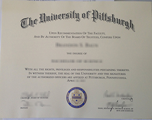 University of Pittsburgh diploma-1