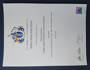 University of Portsmouth diploma-1