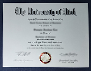 University of Utah diploma-1