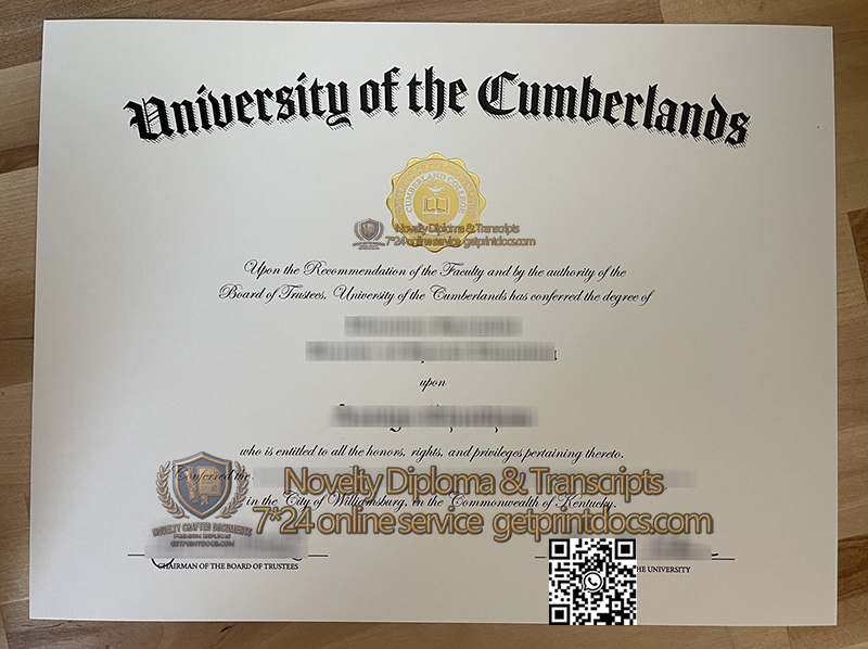 University of the Cumberlands diploma