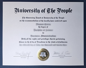 University of the People diploma-1