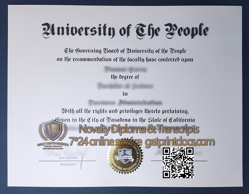 University of the People diploma