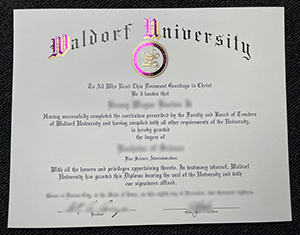 Waldorf University diploma-1