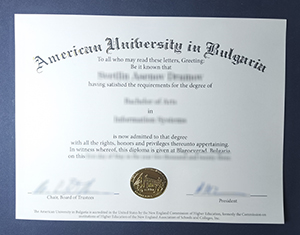 American University in Bulgaria diploma-FI