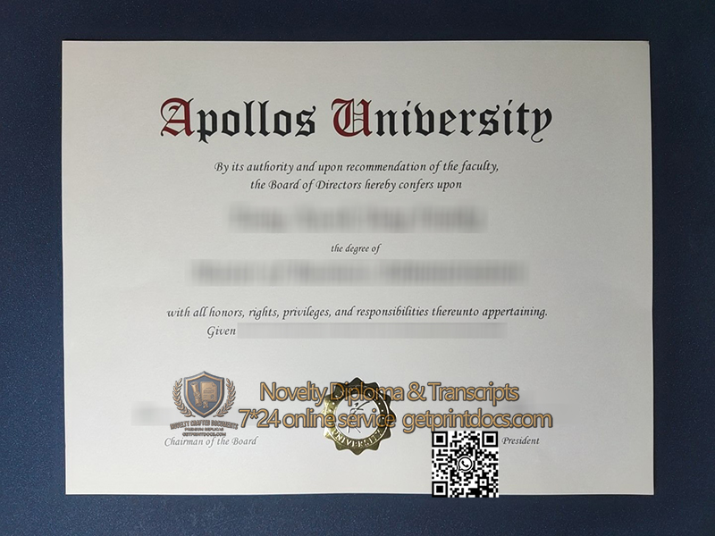 Apollos University degree