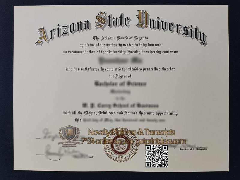 Arizona State University degree