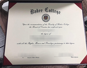 Baker College diploma-FI