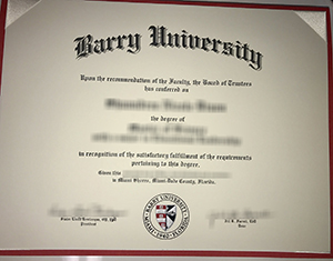 Barry University diploma-FI