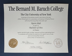 Baruch College Bernard M Baruch College diploma-FI