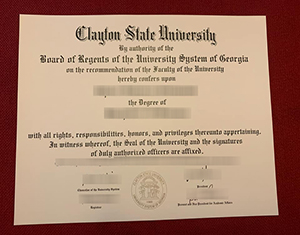 Clayton State University diploma-FI