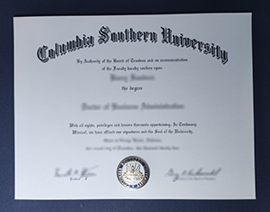 Columbia Southern University diploma-FI