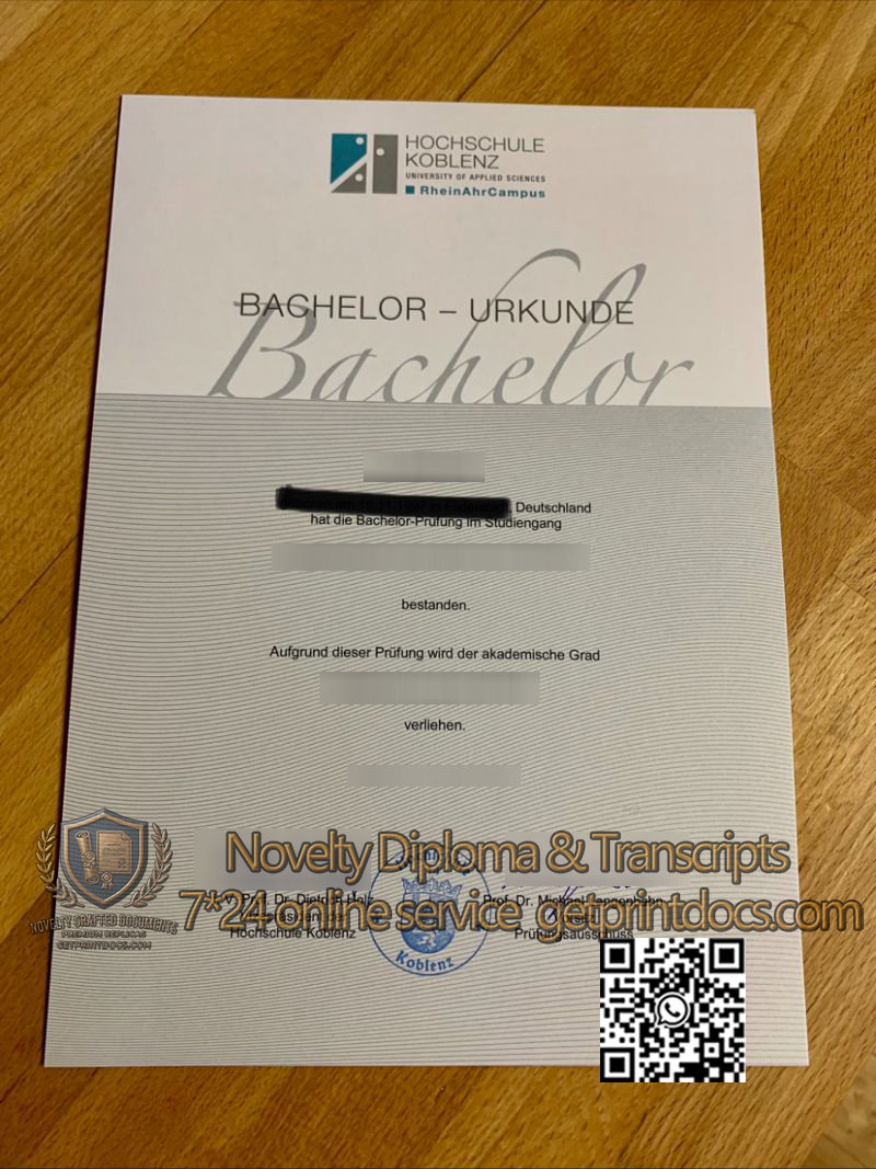 Hochschule Koblenz diploma