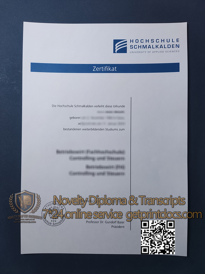 Hochschule Schmalkalden diploma
