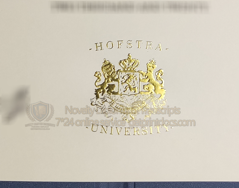 Hofstra University diploma Hot Foil