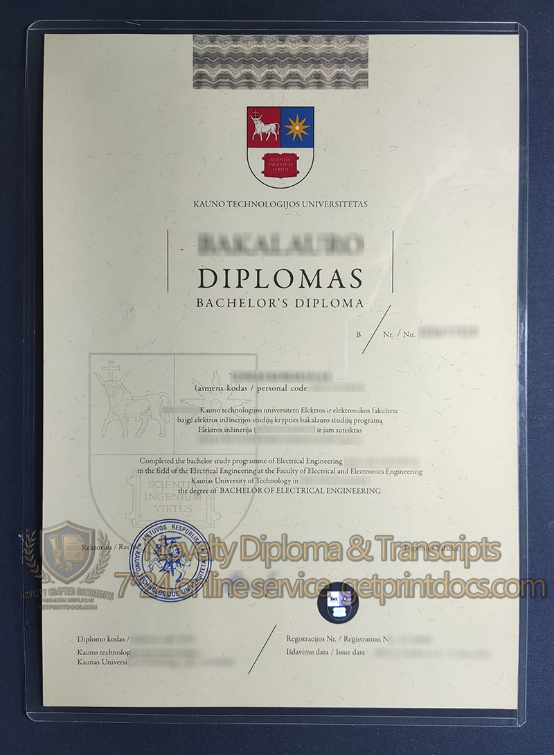 Kaunas University of Technology diploma