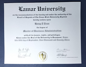 Lamar University diploma-FI