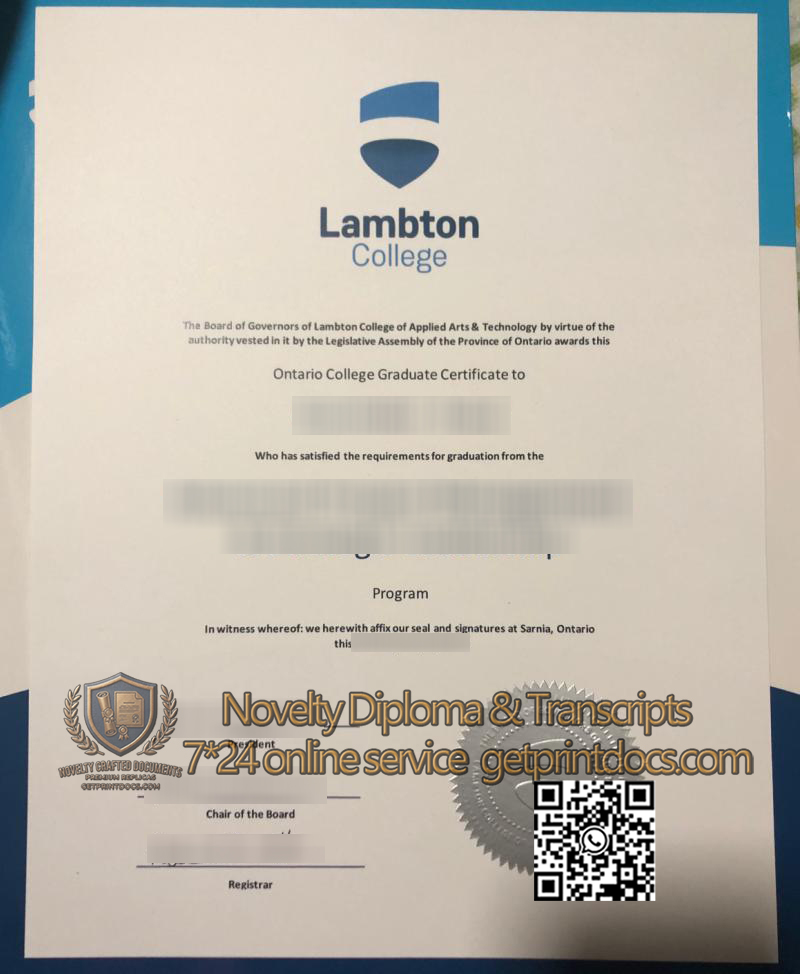 Lambton College diploma