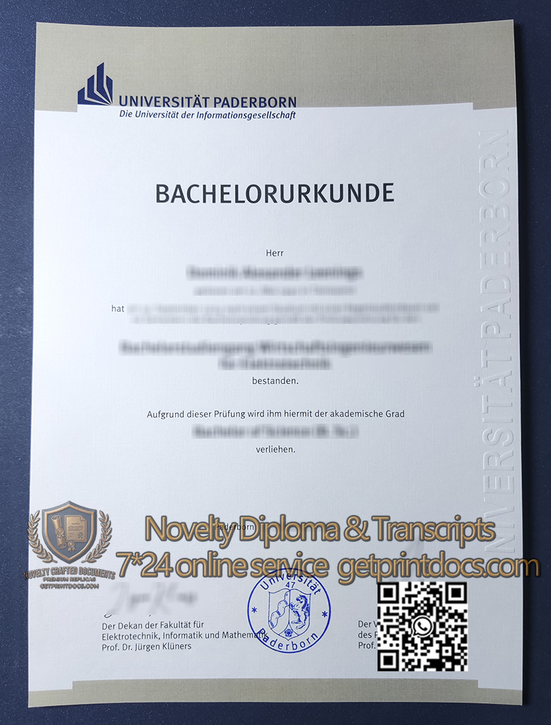 Universität Paderborn diploma