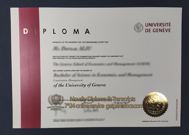 Université de Genève diploma