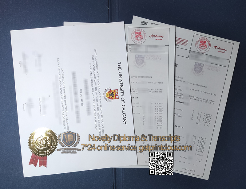 University of Calgary diploma and transcript