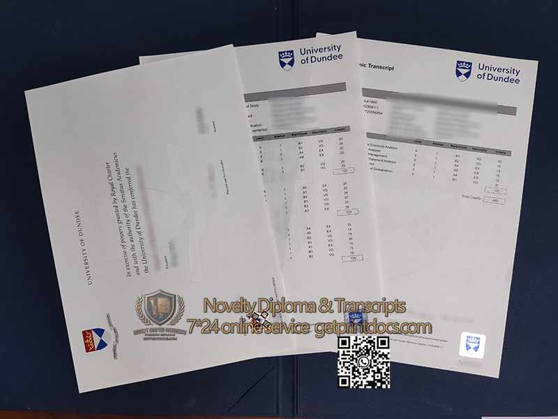 University of Dundee diploma and transcript