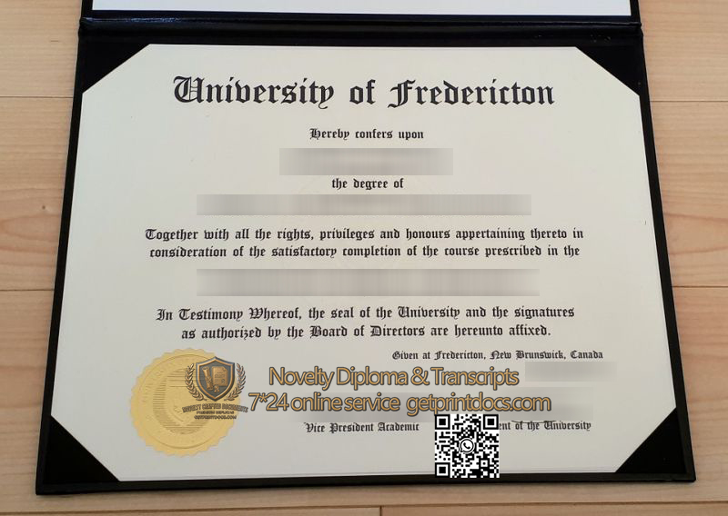 University of Fredericton diploma