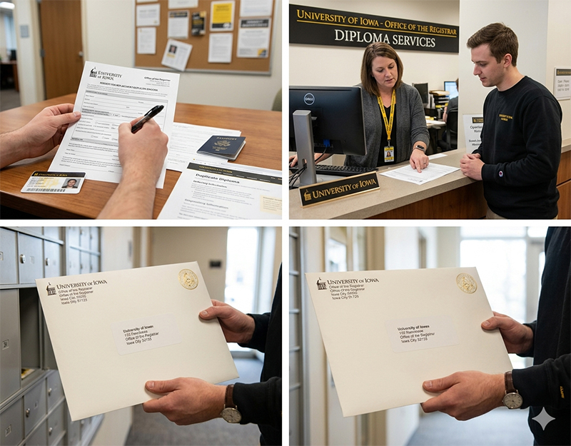 University of Iowa Degree Replacement process