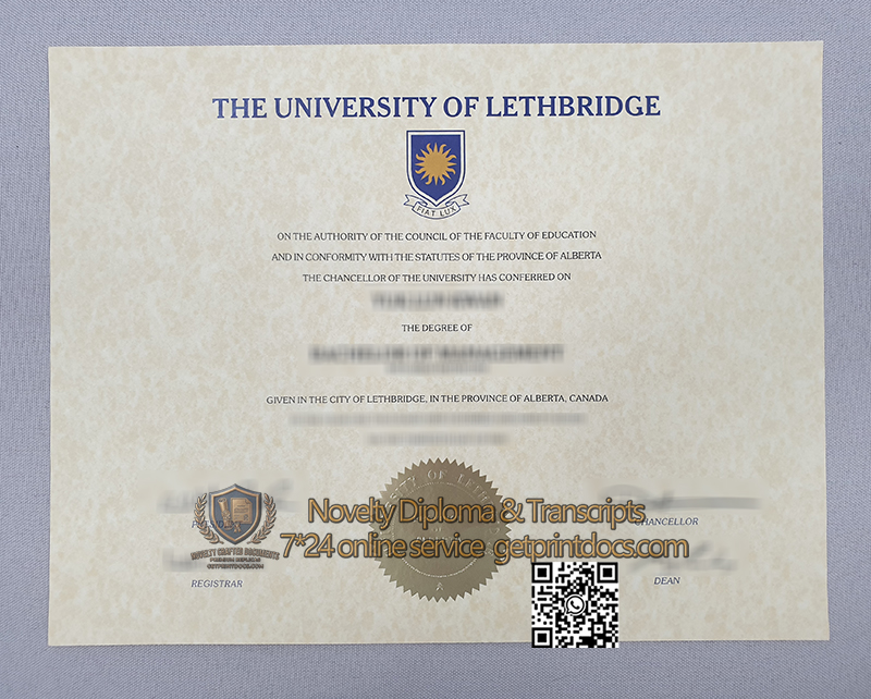 University of Lethbridge diploma