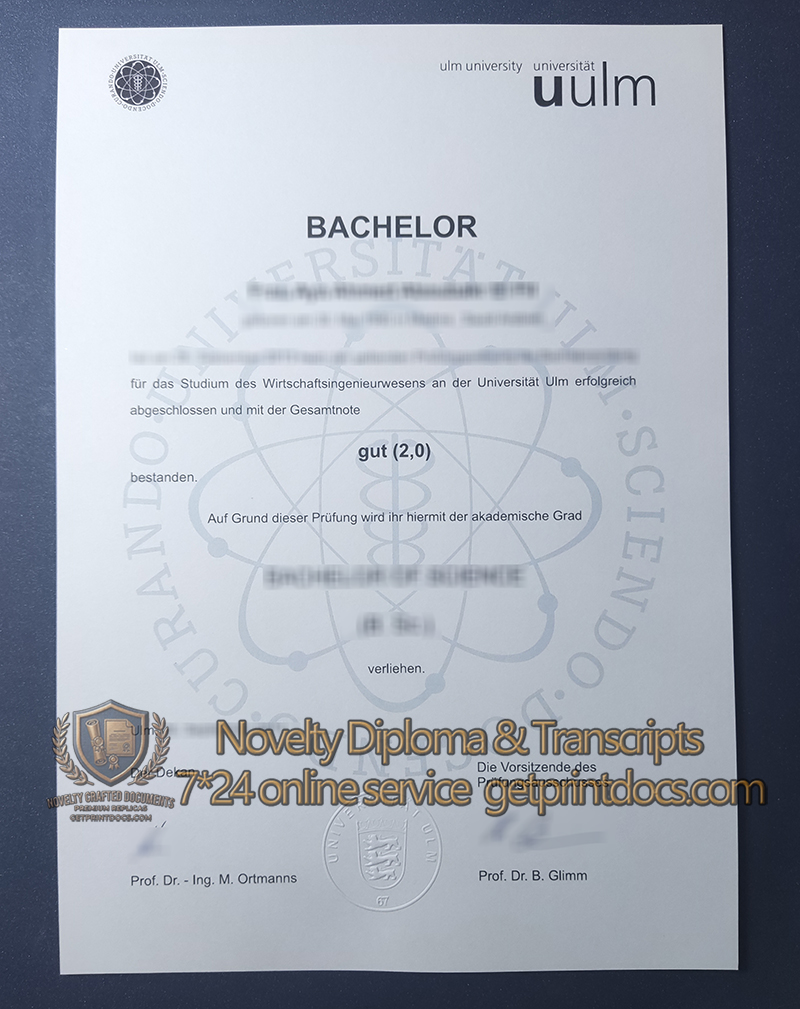 University of Ulm diploma