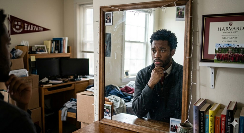 graduate-looking-at-mirror-reflection